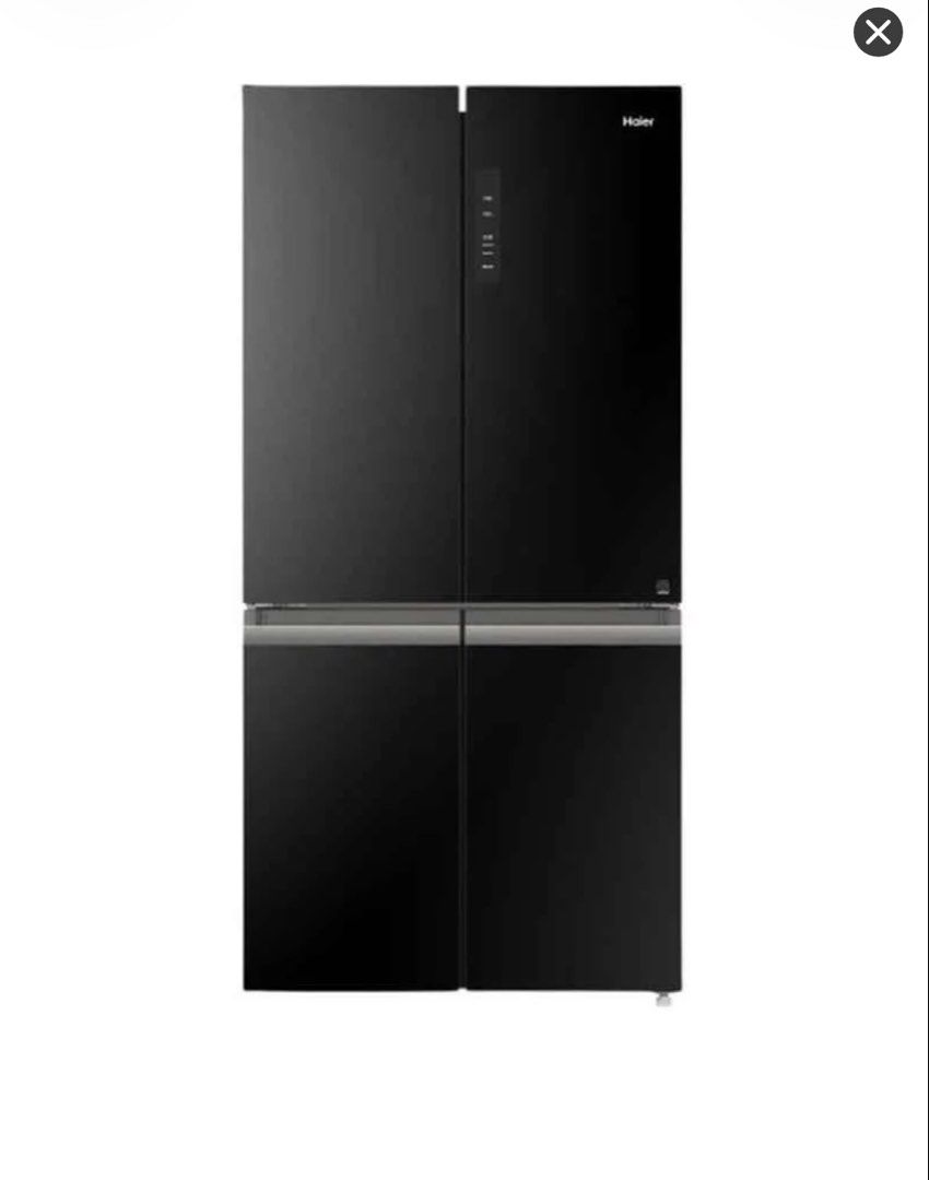 Black Multi-Door Refrigerator with Freezer Drawers (Category: Refrigerators and Freezers) located in Angeles City. Submitted by dingdhang (Listing ID 1470268297, Image 2). Description: 🖤 FOR SALE: HAIER BLACK GLASS REFRIGERATOR 🖤 ✨ Brand: Haier ✨ Model: HRF-820BG ✨ Color: Black Glass ✨ Capacity: 820L gross capacity / 585L net capacity ✨ Design: 4-Door French Door Refrigerator ✨ Original UAE Price: AED 5,699 Product Description: Upgrade your kit