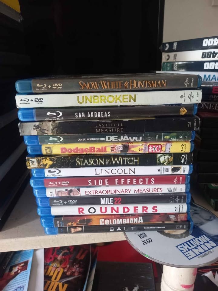 Blu ray and dvd movies (Category: CDs & DVDs) located in Bacolod City. Submitted by akstrong (Listing ID 1470167983, Image 1). Description: Blurays 250 each except sa huntsman part 1 and 2 300 set part 2 no cover, san andreas 150 Deja vu 200 All blurays no dvd Dvd's 100 each Minimum 2pcs per transac Payment first gcash MOD J&T LBC .