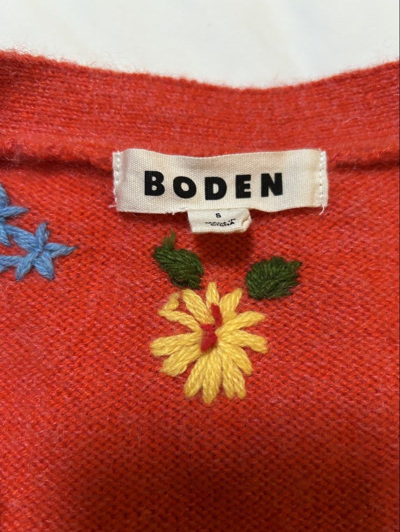 Boden Knitted Red Sweater size Small womens preloved (Category: Coats, Jackets and Outerwear) located in Taguig. Submitted by ramsthrift (Listing ID 1470167796, Image 2). Description: Boden Red Knitted Sweater size Small womens preloved * guaranteed authentic * condition: 8.5/10 * color rate: 9/10 * dimes: 15in x 21in.