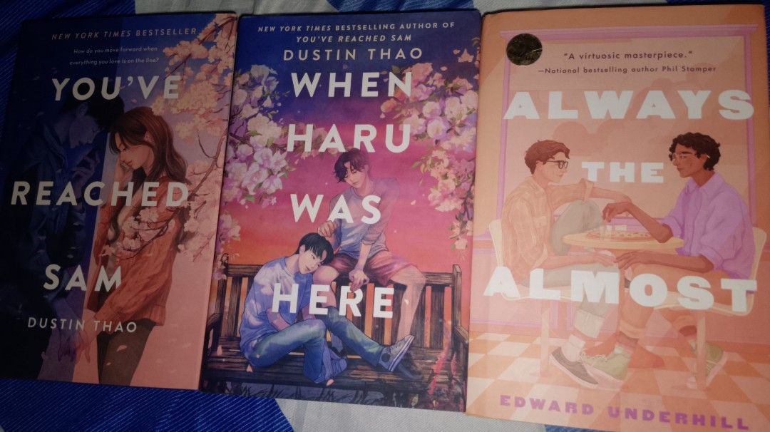 BOOKS FOR SALE! | AUTHENTIC COPIES ONLY ✨ (Category: Storybooks) located in Ternate. Submitted by rai_lerr (Listing ID 1470222785, Image 1). Description: ‎BOOKS FOR SALE! | AUTHENTIC COPIES ONLY ✨ ‎ ‎Hello, book lovers! I'm selling some books from my collection. All books are in good condition and ready for a new home! 🫶🏻📖 ‎ ‎📚 BOOK DETAILS & PRICES ‎ 1. ‎You've Reached Sam by Dustin Thao · ‎Hardcover (HB), Very Very Good Condition (VVGC) · ‎
