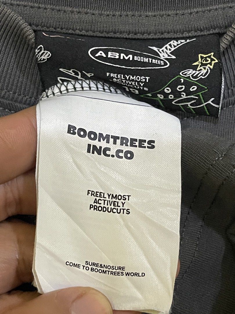 Boomtrees Shirt (Category: Tshirts & Polo Shirts ) located in Marikina City. Submitted by greatfindsmnlph (Listing ID 1470190594, Image 3). Description: BoomTrees aShirt Price: 280 Size: Large Width: 27.5 Length: 30 Color: Dark Gray Color Rate: 10/10 Condition: 10/10 almost new Very nice in actual.
