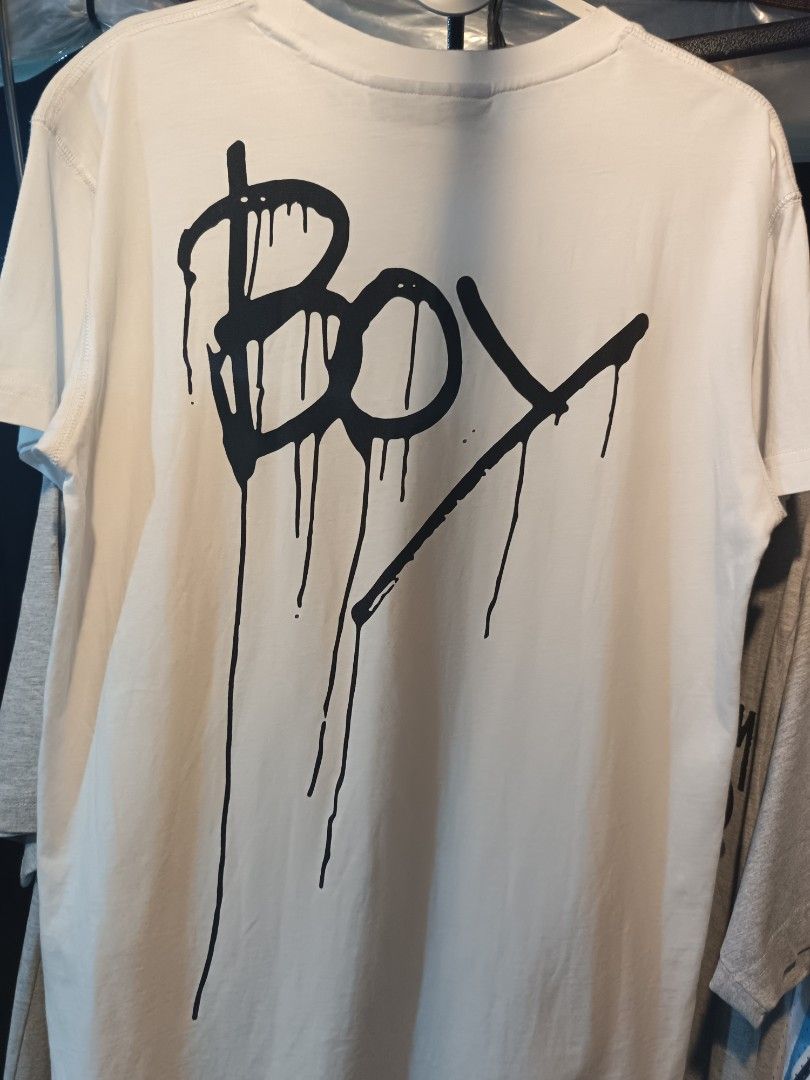 BOY LONDON MEN'S SHIRT (Category: Tshirts & Polo Shirts ) located in Cavite. Submitted by marcuz.lifestyle (Listing ID 1470303251, Image 3). Description: WIDTH:19 LENGTH:27 VERRYGOOD CONDITION NO ISSUE COLOR RATE:9.5/10 MOP:GCASH DELIVERY COURIER:JNT LOCATION:IMUS CAVITE.