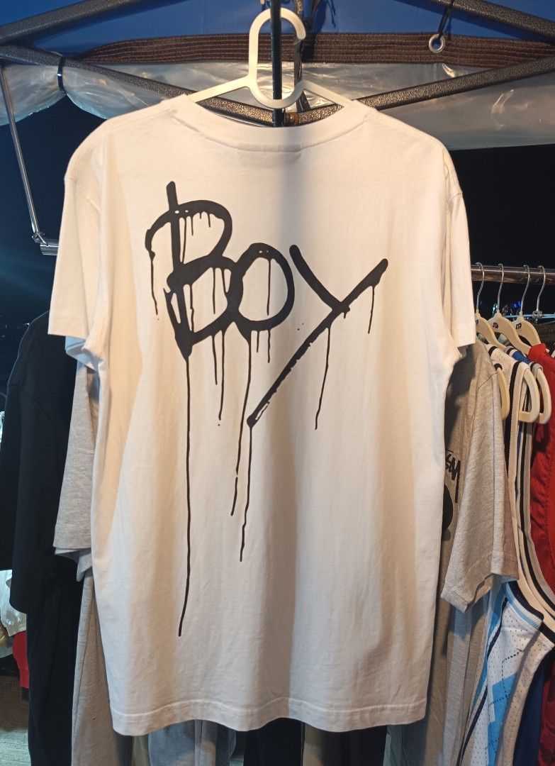 BOY LONDON MEN'S SHIRT (Category: Tshirts & Polo Shirts ) located in Cavite. Submitted by marcuz.lifestyle (Listing ID 1470303251, Image 1). Description: WIDTH:19 LENGTH:27 VERRYGOOD CONDITION NO ISSUE COLOR RATE:9.5/10 MOP:GCASH DELIVERY COURIER:JNT LOCATION:IMUS CAVITE.