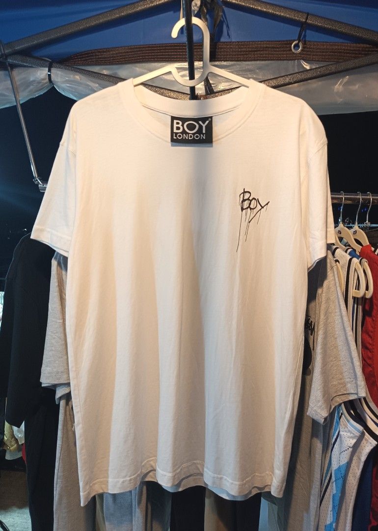 BOY LONDON MEN'S SHIRT (Category: Tshirts & Polo Shirts ) located in Cavite. Submitted by marcuz.lifestyle (Listing ID 1470303251, Image 2). Description: WIDTH:19 LENGTH:27 VERRYGOOD CONDITION NO ISSUE COLOR RATE:9.5/10 MOP:GCASH DELIVERY COURIER:JNT LOCATION:IMUS CAVITE.