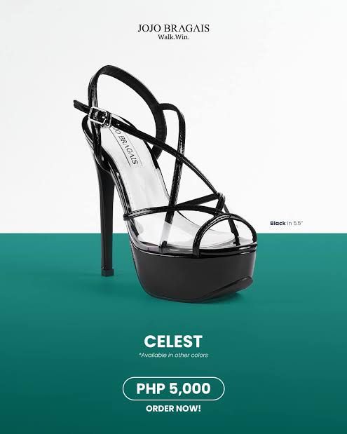 Bragais Celeste in Black (size 41) (Category: Heels) located in Manila. Submitted by cor41899 (Listing ID 1470243886, Image 3). Description: Used only once! DM for more pictures. My feet is 25.5 cm..