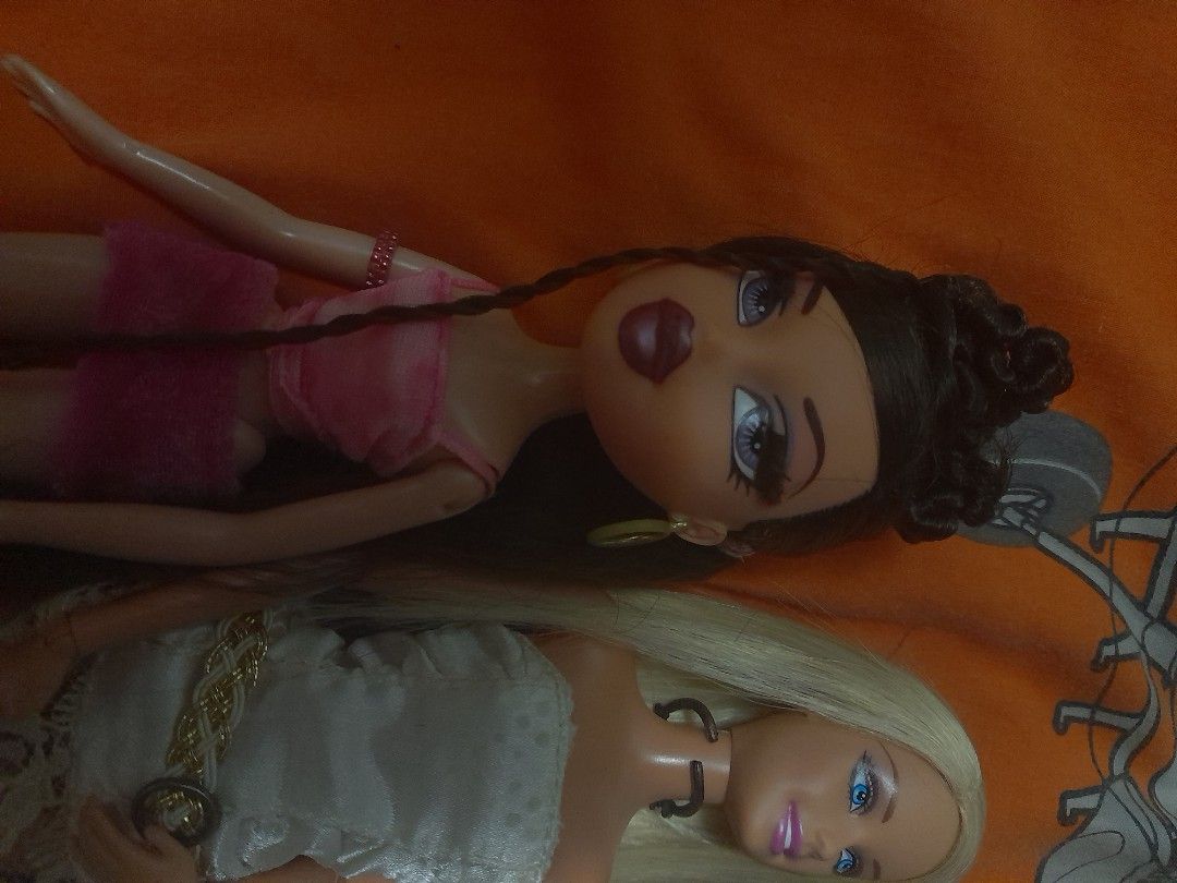 Bratz doll dana (Category: Kids Toys) located in Caloocan City. Submitted by mamamoblue_12937 (Listing ID 1470309032, Image 1). Description: ‼️ For sale ‼️ 🧚‍♀️Bratz doll pixie jade-1278,flaws chip paint sa eyes then may sulat na jade sa likod ng head niya 🧚‍♀️Bratz dana-nude-560- flaws lip chip small cut sa hair 🧚‍♀️Barbie fashionistas cutie-650 nude- flaws cut fingers then one arm niya is glued sa body niya then missing one hairplug 🧚‍♀️Bra