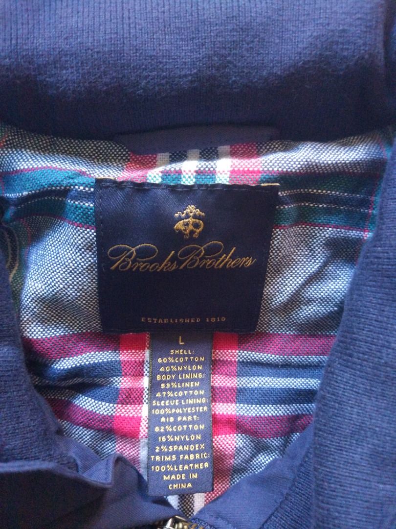 Brooks Brothers Harrington Jacket L (Category: Coats, Jackets and Outerwear) located in Pasay City. Submitted by denimdude.ph (Listing ID 1470271861, Image 3). Description: with packable hood, last pic.