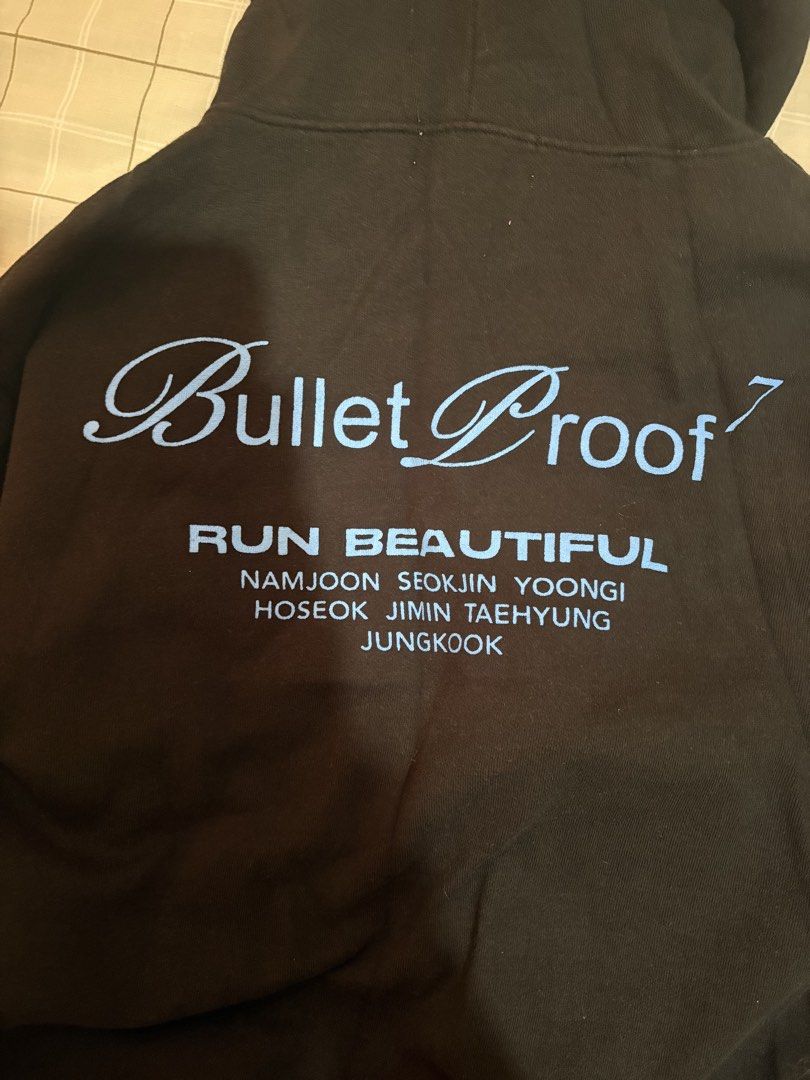 BTS Bullet Proof Zip Up Hoodie Black (Category: Coats, Jackets and Outerwear) located in Dasmarinas. Submitted by littleczarmer (Listing ID 1470279262, Image 3). Description: - bought from instagram .