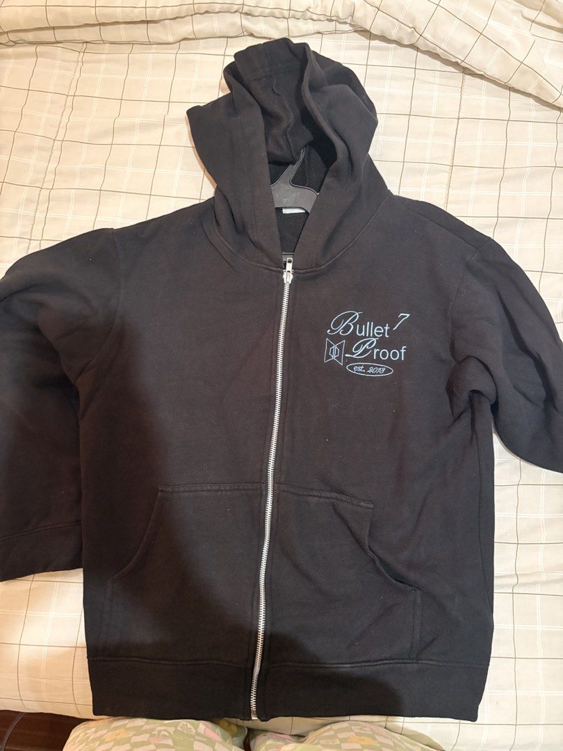 BTS Bullet Proof Zip Up Hoodie Black (Category: Coats, Jackets and Outerwear) located in Dasmarinas. Submitted by littleczarmer (Listing ID 1470279262, Image 1). Description: - bought from instagram .