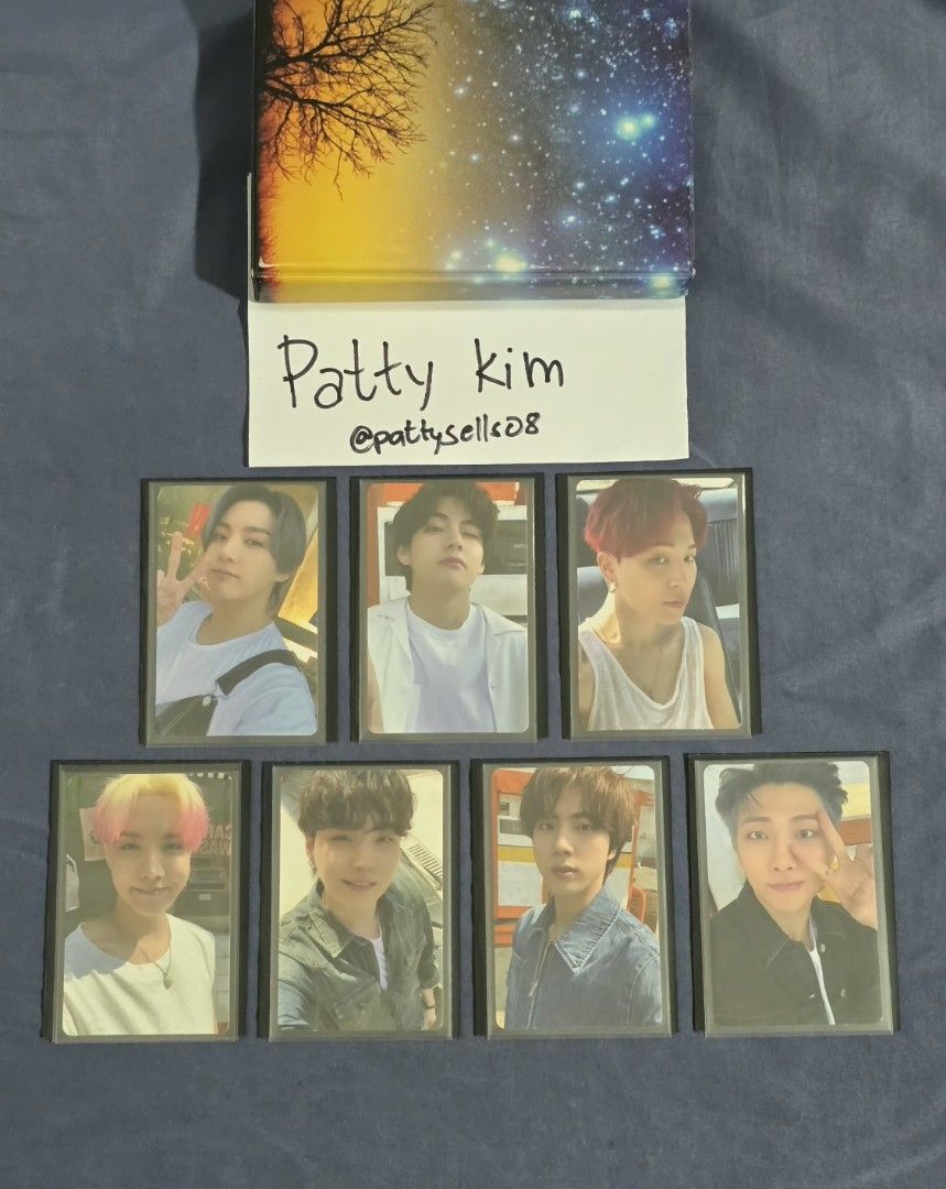 BTS Butter Weverse POB Complete Photocard Set (Category: K-Wave Merchandise) located in Manila. Submitted by pattysells08 (Listing ID 1470263959, Image 1). Description: - Onhand - Complete set of 7 official BTS photocards from the Butter album era - Includes RM, Jin, Suga, J-Hope, Jimin, V, and Jungkook - Meticulously stored in protective clear sleeves immediately after unboxing - 100% authentic and well-maintained - From my personal collection.