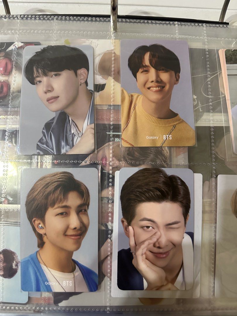 BTS Samsung Jhope Namjoon (Category: K-Wave Merchandise) located in Quezon City. Submitted by bangtaniefurver.ph (Listing ID 1470256467, Image 1). Description: BTS Samsung Jhope Namjoon 250 set Check pinned for details #BangtanieOnhand pc photocard ph wts.