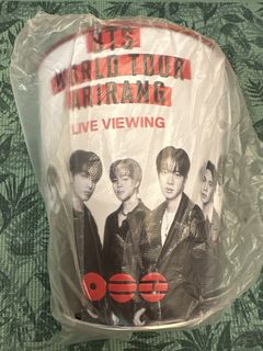 BTS World Tour Arirang Photo Slogan Muffler BK F, Toys & Collectibles ...