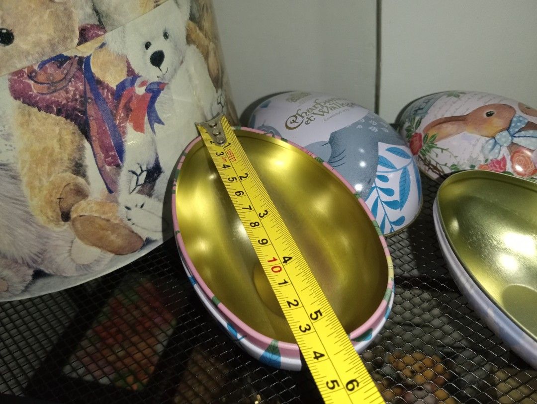 BUNDLE BUNNY TINS (WITH SCRATCHES & PAINT CHIPS) (Category: Storage Boxes & Baskets) located in Kawit. Submitted by gieclutter (Listing ID 1470263821, Image 2). Description: Flakers and joy reservers are 𝗻𝗼𝘁 𝗮𝗹𝗹𝗼𝘄𝗲𝗱 Actual photos, sized precisely Verify item's dimensions first All sales are final—no returns, exchanges, or refunds 𝗖𝗢𝗡𝗗𝗜𝗧𝗜𝗢𝗡: ・𝗔𝗦 𝗜𝗦 ・minor dents, scratches, oxidations, rusts, and paint chips 𝗟𝗢𝗖𝗔𝗧𝗜𝗢𝗡: