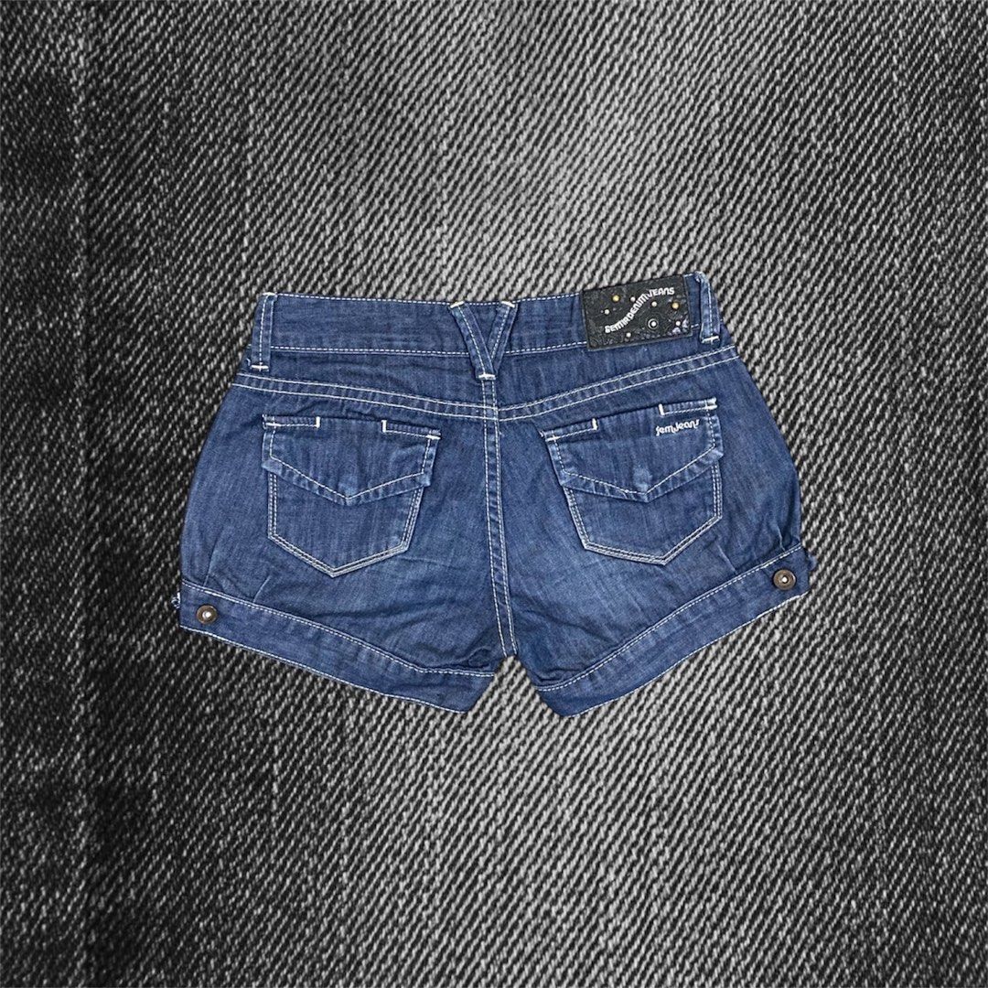 Blue cargo micro short (Category: Shorts) located in Caloocan City. Submitted by blairbyysha (Listing ID 1470314976, Image 2). Description: Size 26-28 Length 8-9 .