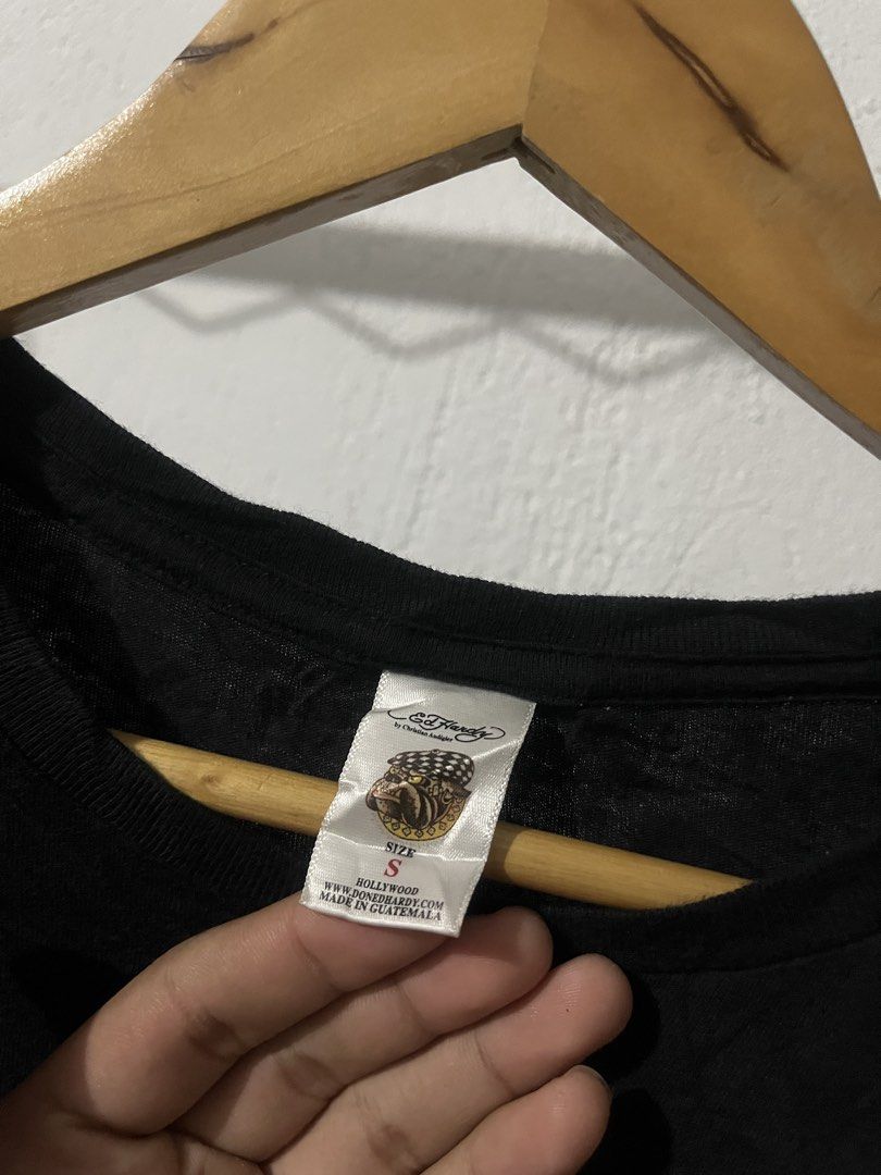 (BUNDLE) Y2k Ed Hardy Longsleeve Dress (Category: Tshirts & Polo Shirts ) located in Manila. Submitted by tvrfinds (Listing ID 1470264875, Image 3). Description: Bundle of 2 y2k edhardy black - 15x31 brown - 15x30.5 size small both -authentic -yung brown may minimal issue (parang loose stitch lang sa may bandang washtag) -laser print both -no any other issue/s maliban sa brown -excellent condition.