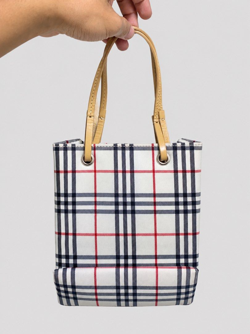 Burberry London Blue Label Nova Check Mini Tote Bag, Luxury, Bags ...