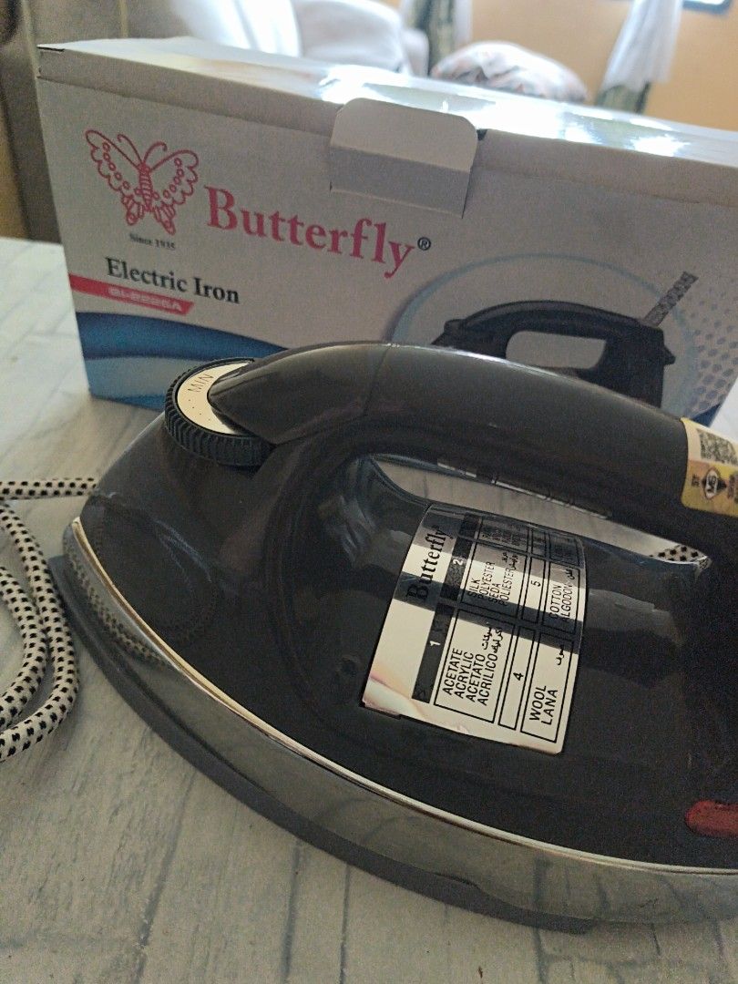 Butterfly Electric Iron Model BI-2226A, TV & Home Appliances, Irons ...