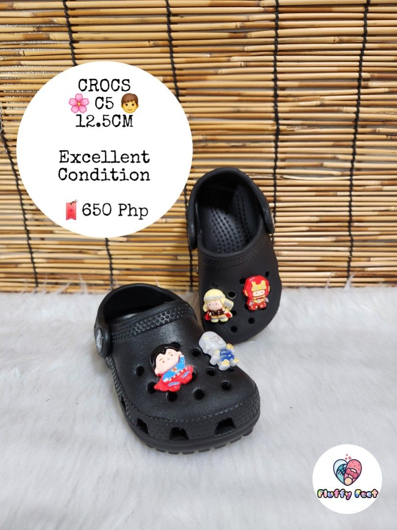C5- Preloved Original Crocs for kids (Category: Babies & Kids Fashion) located in Navotas City. Submitted by FluffyFeet (Listing ID 1470272887, Image 1). Description: NEW ARRIVAL❗️ This is a PRELOVED ORIGINAL CROCS FOR KIDS‼️ Please managed your expectations ❤️ 📌 Strictly MINE NOW, PAY NOW ONLY❗️ (Unless suki na po na maayos kausap at iwas cancellation) 📌 You may ask for other photos before placing order/s STRICTLY NO RETURN, NO EXCHANGE UNLESS