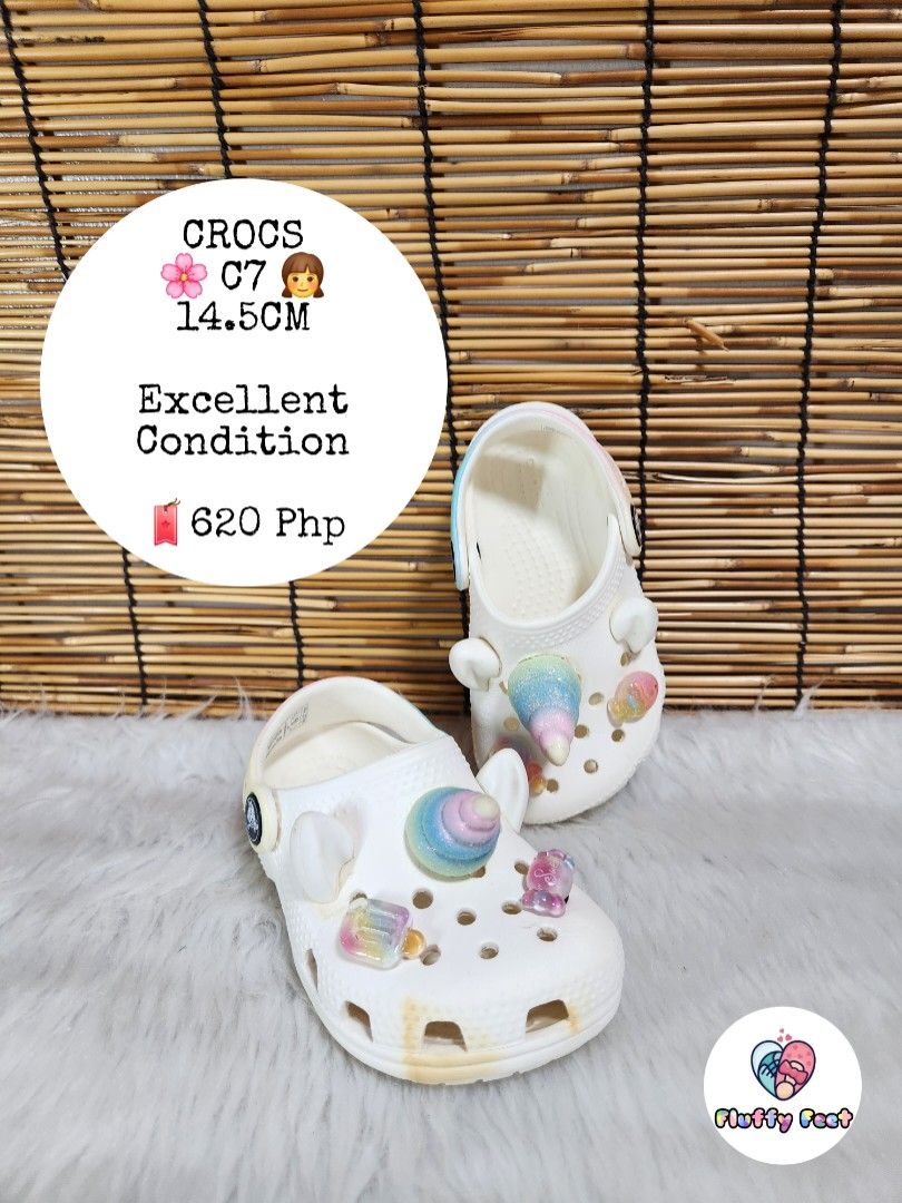 C7- Preloved Original Crocs for kids (Category: Babies & Kids Fashion) located in Navotas City. Submitted by FluffyFeet (Listing ID 1470244879, Image 1). Description: NEW ARRIVAL❗️ This is a PRELOVED ORIGINAL CROCS FOR KIDS‼️ Please managed your expectations ❤️ 📌 Strictly MINE NOW, PAY NOW ONLY❗️ (Unless suki na po na maayos kausap at iwas cancellation) 📌 You may ask for other photos before placing order/s STRICTLY NO RETURN, NO EXCHANGE UNLESS