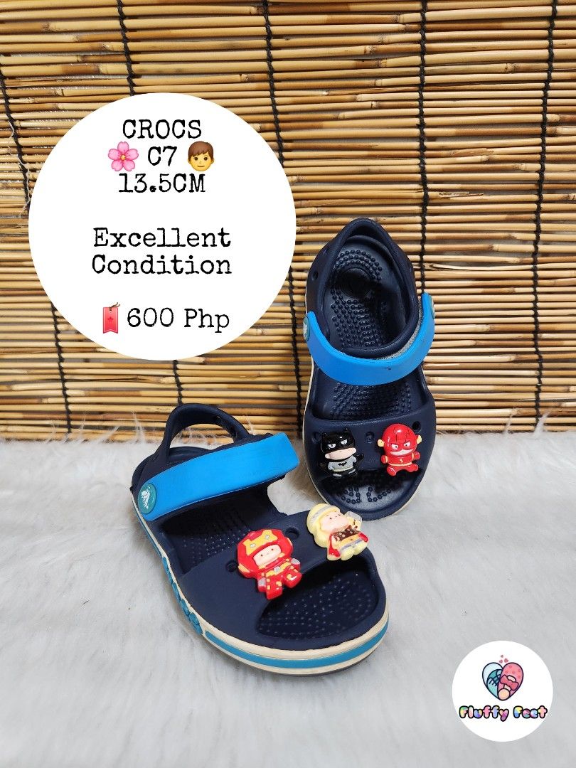 C7- Preloved Original Crocs for kids (Category: Babies & Kids Fashion) located in Navotas City. Submitted by FluffyFeet (Listing ID 1470272057, Image 1). Description: NEW ARRIVAL❗️ This is a PRELOVED ORIGINAL CROCS FOR KIDS‼️ Please managed your expectations ❤️ 📌 Strictly MINE NOW, PAY NOW ONLY❗️ (Unless suki na po na maayos kausap at iwas cancellation) 📌 You may ask for other photos before placing order/s STRICTLY NO RETURN, NO EXCHANGE UNLESS