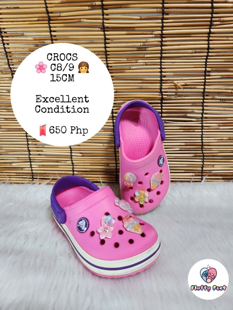 C8/9- Preloved Original Crocs for kids (Category: Babies & Kids Fashion) located in Navotas City. Submitted by FluffyFeet (Listing ID 1470244657, Image 1). Description: NEW ARRIVAL❗️ This is a PRELOVED ORIGINAL CROCS FOR KIDS‼️ Please managed your expectations ❤️ 📌 Strictly MINE NOW, PAY NOW ONLY❗️ (Unless suki na po na maayos kausap at iwas cancellation) 📌 You may ask for other photos before placing order/s STRICTLY NO RETURN, NO EXCHANGE UNLE