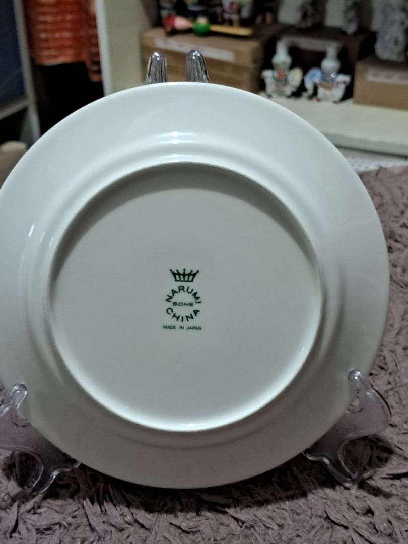 Cake plate (Category: Dinnerware & Cutlery) located in Cavite. Submitted by secretjapansurplus (Listing ID 1470240439, Image 3). Description: 1 pc available Vintage Narumi Bone China Children's Cake Plate • Product Type: Vintage Children’s Cake / Side Plate • Brand/Manufacturer: Narumi Bone China (Authentic backstamp, Made in Japan) • Size: 6.5 inches (16.5 cm) in diameter—perfect size for cakes, small desserts, snacks, or bread. • Design: Adorab
