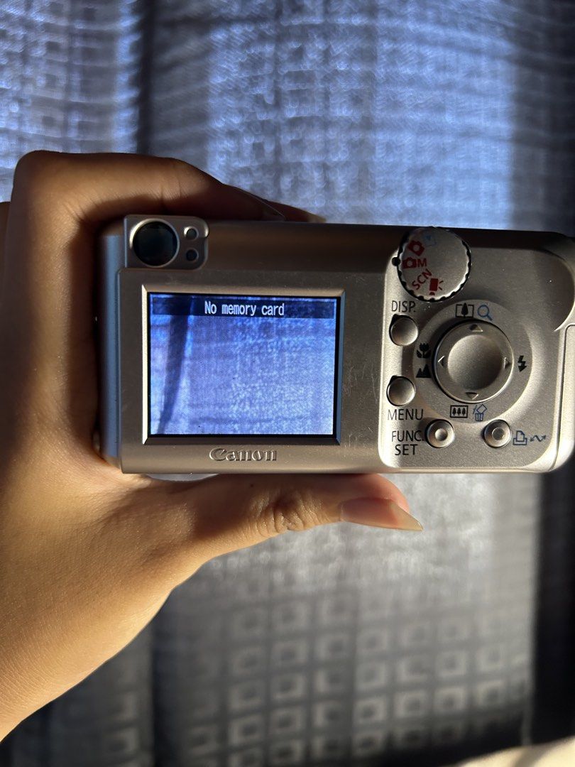 CANON A430 UNIT ONLY! (Category: Cameras) located in Muntinlupa City. Submitted by kyaaahaan1 (Listing ID 1470300395, Image 2). Description: CANON POWERSHOT A430 ₱1300 UNIT ONLY!! Photos with people are blurred for privacy purposes! (message for additional photos & infos) Unit info: 2 AAbatteries (disposable/rechargeable) Maximum of 2g SD card only No need for charging Issue: * Light sensitivity, photo may appear very bright when shot outdoors/da