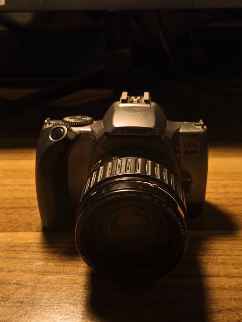 Canon EOS Rebel K2 Film Camera (Category: Cameras) located in Manila. Submitted by icesellstuff (Listing ID 1470272733, Image 2). Description: Selling my personal film camera, it works well and takes great photos! (sample pics at the end) has a mismatched lens that has a little fungus but wont affect picture quality. Fully automatic and the flash still fires every time. everything works, batteries included. ready to shoot price is negotiable ship