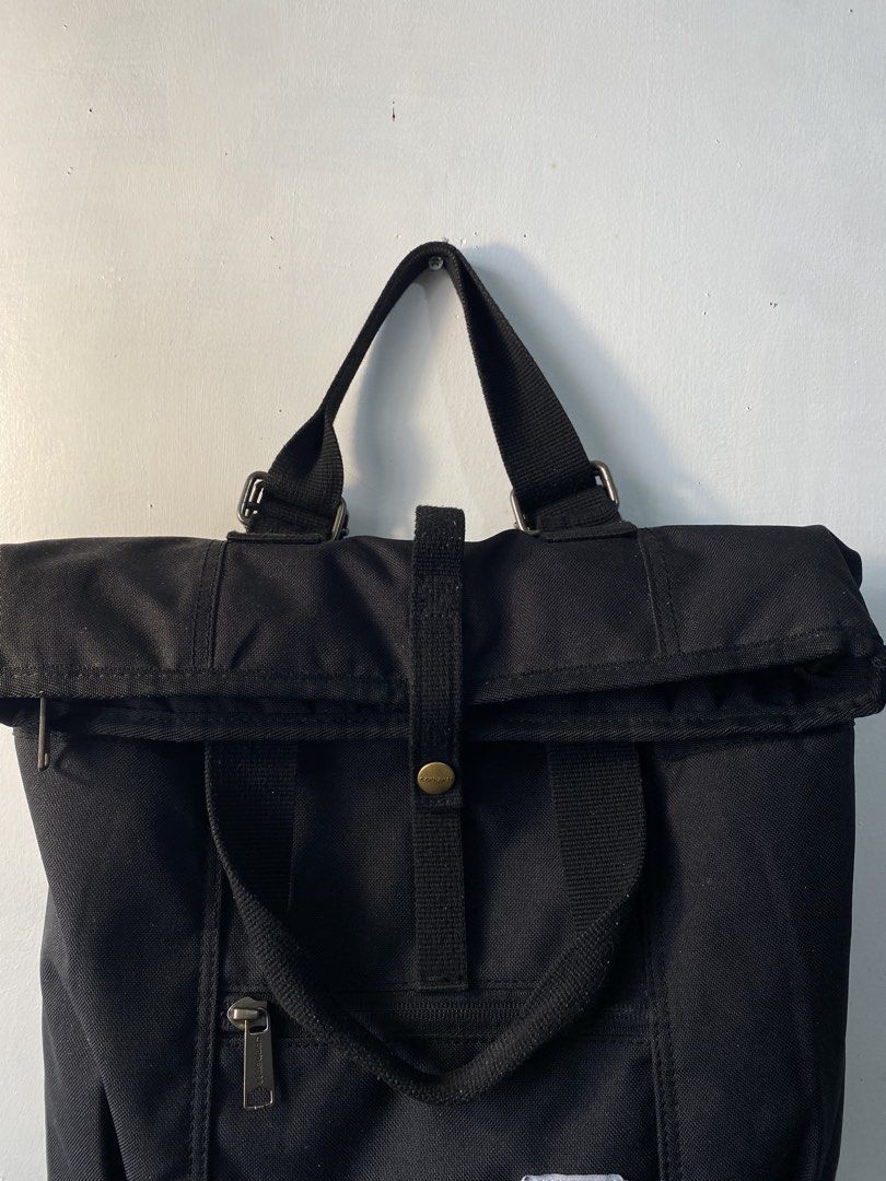 Carhartt Black Tote Backpack Roll Top Convertible (Category: Backpacks) located in Ilagan. Submitted by lumalane (Listing ID 1470308637, Image 3). Description: Authentic Carhartt Legacy Unisex Hybrid Backpack (Black) Pristine / Like new Purchased from Amazon (proof of purchase on last slide) ₱5,000 Priced a little higher since this bag is quite rare and hard to find locally. You can still purchase it overseas, but it may cost twice as much :) ✅ g