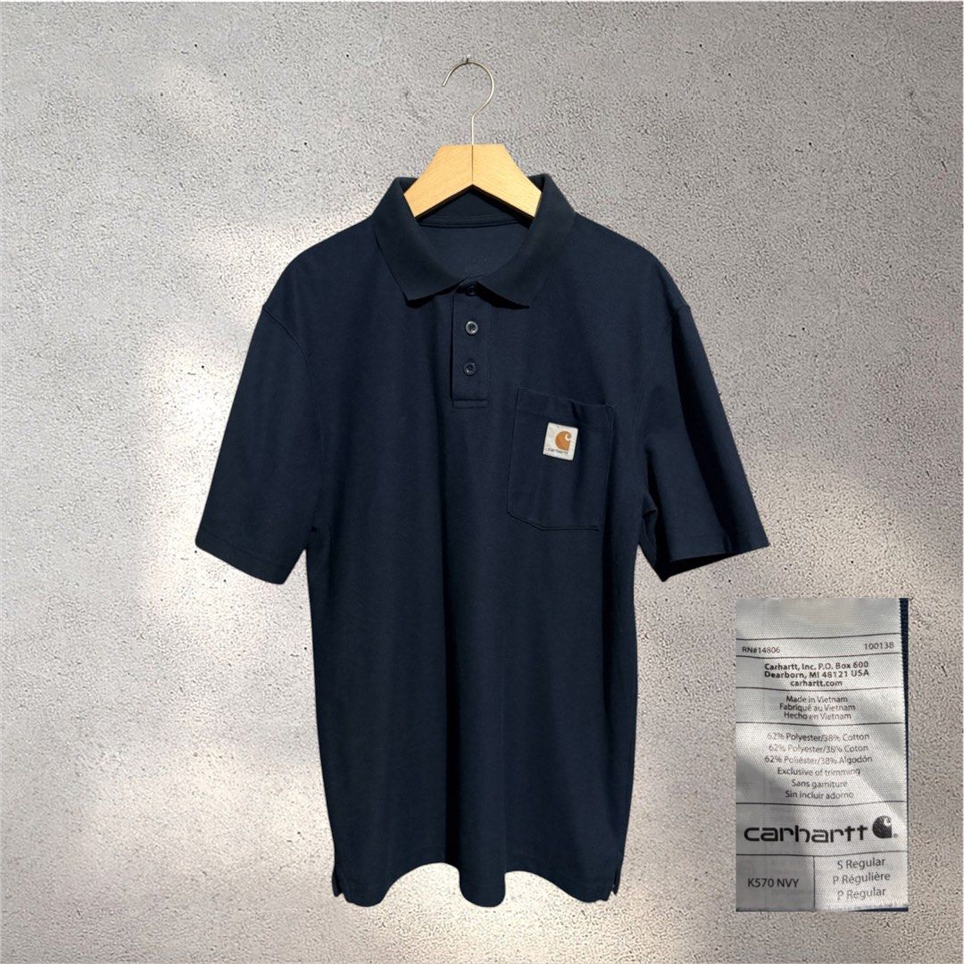 Carhartt Poloshirts (Category: Tshirts & Polo Shirts ) located in Manila. Submitted by junkeito09 (Listing ID 1470330851, Image 1). Description: Declutter 🗑️ Both very good condition 9.5/10 color rate Size small both 850 each 💵 Davao loc.