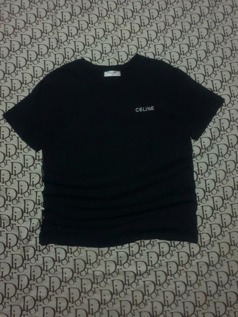 Celine tshirt embroided (Category: Shirts) located in San Fernando. Submitted by retro.district. (Listing ID 1470346751, Image 1). Description: - Celine Paris embroided logo - Size: XL(22x28) - Condition: Excellent - No issue - Color Rate: 9.5/10.