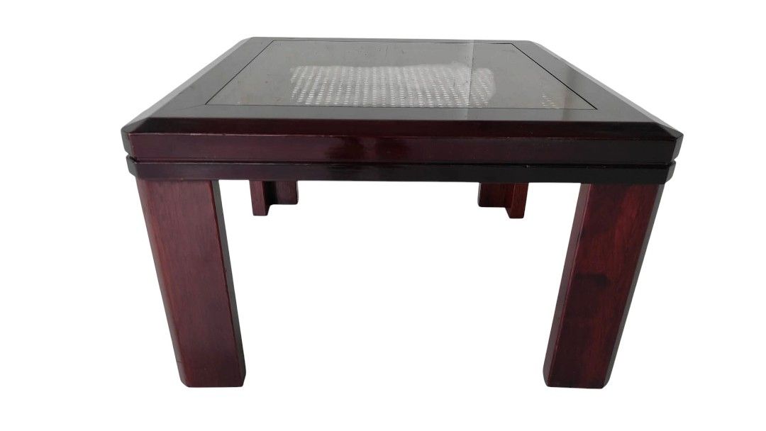 CENTER TABLE WITH GLASS TOP (Category: Tables & Sets) located in Mexico. Submitted by mgracejapansurplus (Listing ID 1470274366, Image 1). Description: NEW ARRIVAL 🔥 JAPAN LUXURY (Surplus) CENTER TABLE WITH GLASS TOP ✨ - Square Solid Wood Center Table with Glass Top - Sturdy solid wood frame in rich dark finish - Clear tempered glass top — easy to clean & protects surface - Simple, timeless design, perfect for living rooms - Dimensions: 27" × 27