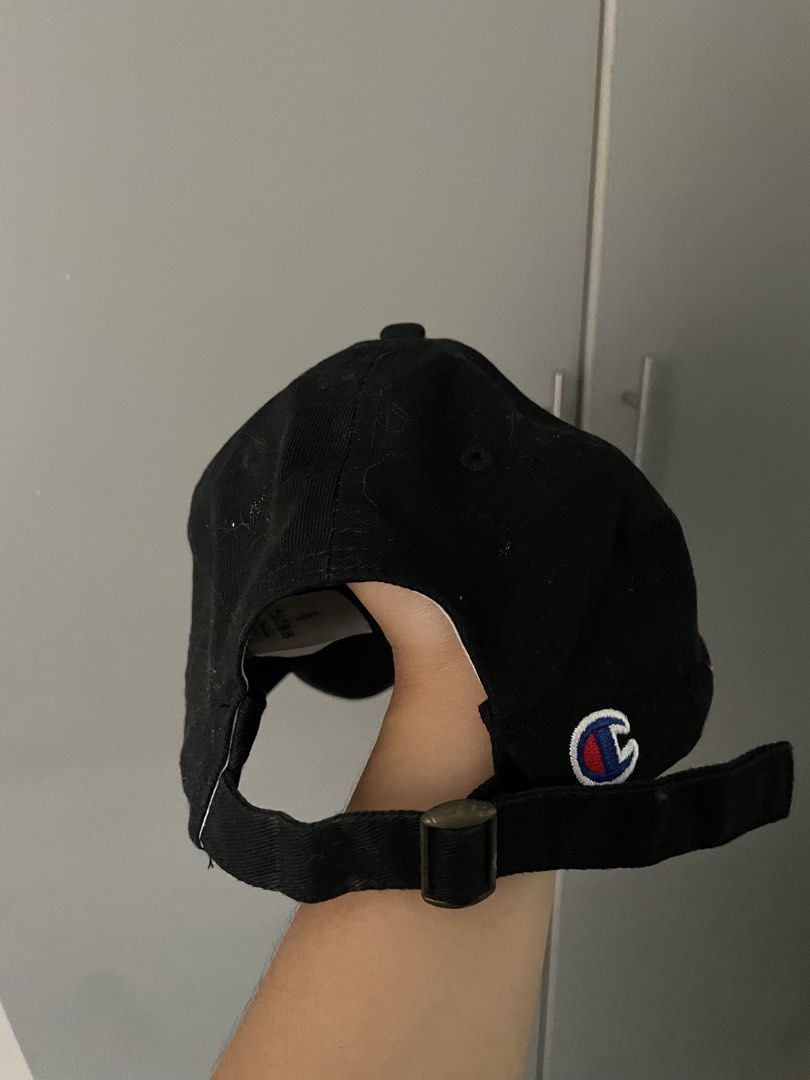 Champion Script Embroidery Adjustable Cap (Category: Caps & Hats) located in Bacoor. Submitted by clyteee (Listing ID 1470200496, Image 3). Description: - no issue - original.