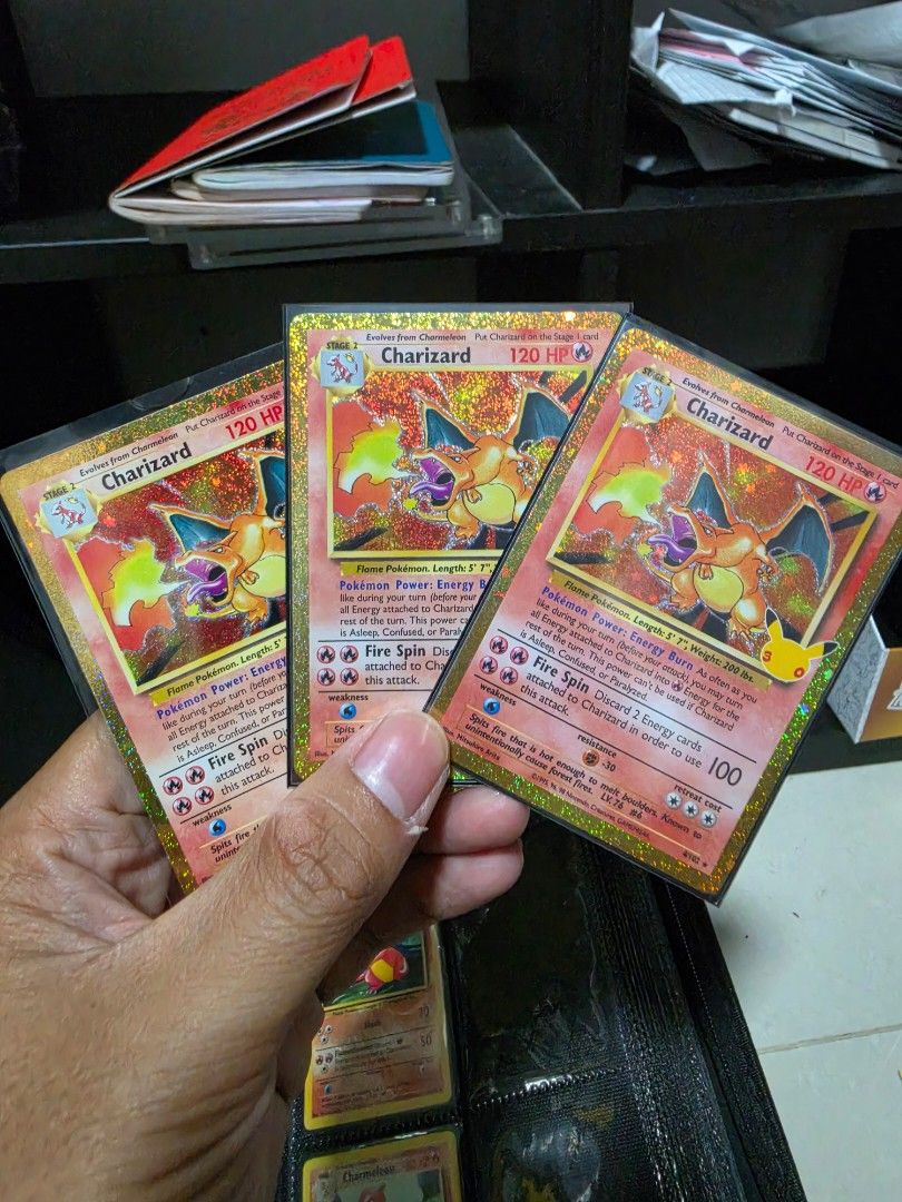 Red Charizard 4/102 Rare, Toys & Collectibles, Trading Cards, Raw ...