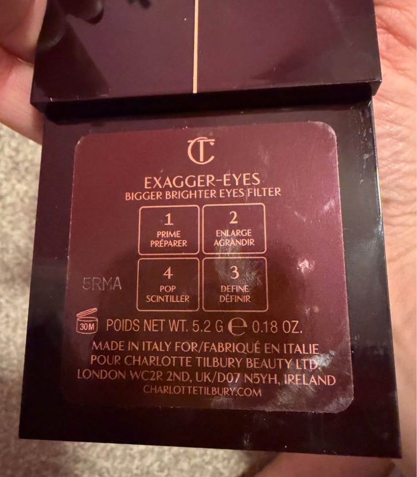 Charlotte Tilbury Eyeshadow (Category: Makeup) located in Quezon City. Submitted by cheerupbby (Listing ID 1470331902, Image 3). Description: Used once. I will ship when I get back home to the Philippines in February 2027. No reservations. Pay = sold! All makeup is crossposted on marketplace 🇨🇦 and nowhere else. 📍 QC Can ship thru lalamove or j&t.