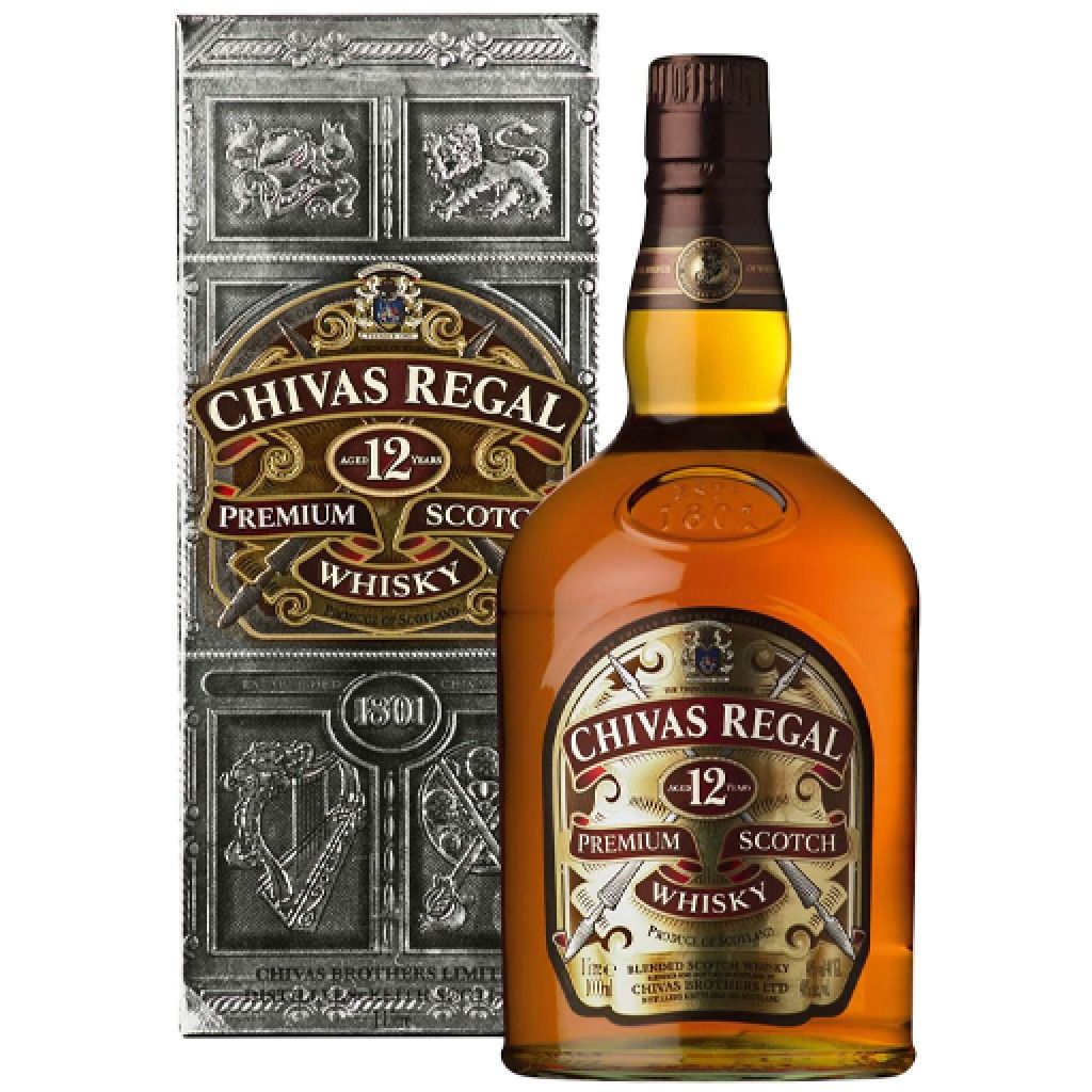 Chivas Regal 12 years aged Premium Scotch Whiskey 1L 43%, Food & Drinks ...