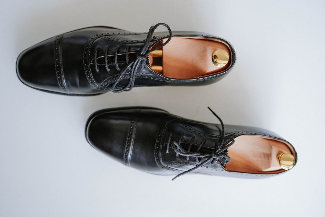 CHURCH legate oxford shoes. (Category: Dress Shoes) located in Manila. Submitted by mallowsdad (Listing ID 1470193663, Image 1). Description: we are selling my wedding shoes. Used once for wedding. RFS: not into collecting. given as a gift from a collection. details: -Church Legate 2000's (pre prada collection). -Black oxford Brogue, cap toe. selling for 25000 php (negotiable) if interested, feel free to pm me..