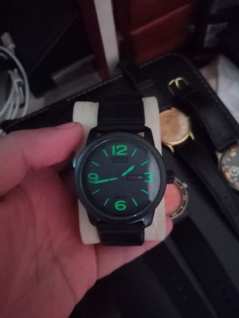 Citizen eco drive black out (Category: Men's Watches) located in Taguig. Submitted by nippon.toki (Listing ID 1467775364, Image 1). Description: Please read! For sure buyer only! NO COD/COP No reservation The items will be sold to the first payer w/o prior notice. Verbal reservations are not acceptable. Note: All items are vintage. Please manage your expectations accordingly. G cash payment. Shipping via Lalamove Metro Manila. For province: J and