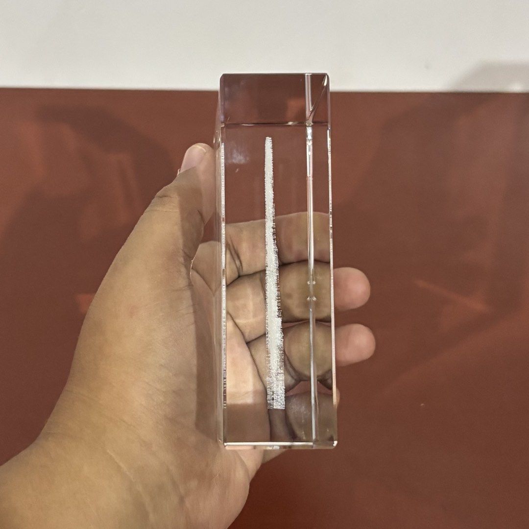 Clear Rectangular Crystal Block featuring 3D Laser-etched Image of “The ...