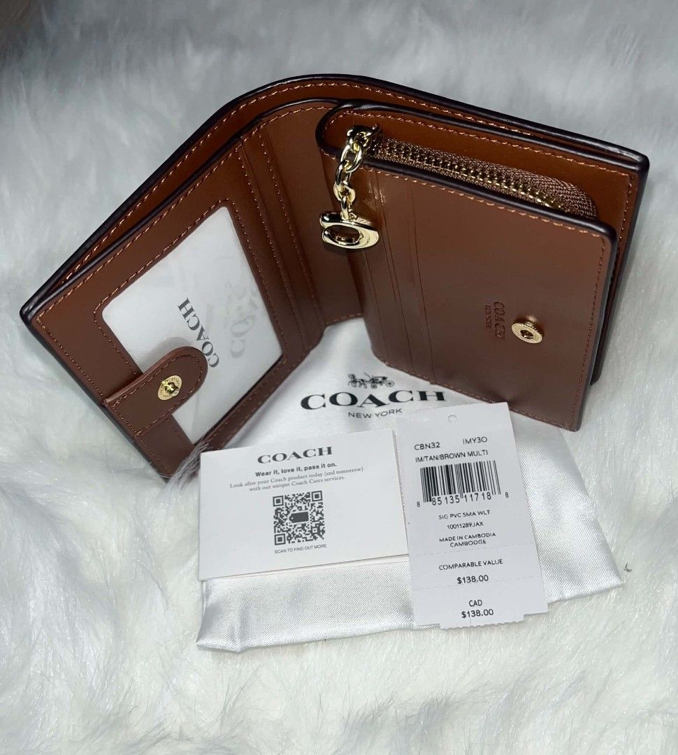 Coach Limited-edition Peanuts Snoopy Snap Wallet Brown Multi (Category: Wallets & Card holders) located in Imus. Submitted by maria_pilayo (Listing ID 1470345423, Image 2). Description: - 💯% Authentic Coach Peanuts Collection Snap Wallet - Material: Signature PVC with Snoopy & Woodstock print - Interior: Brown leather with snap closure - Features: ID window, card slots, and zip coin pocket - Dimensions: Approx. 10.7cm x 9cm - Inclusions: Origina