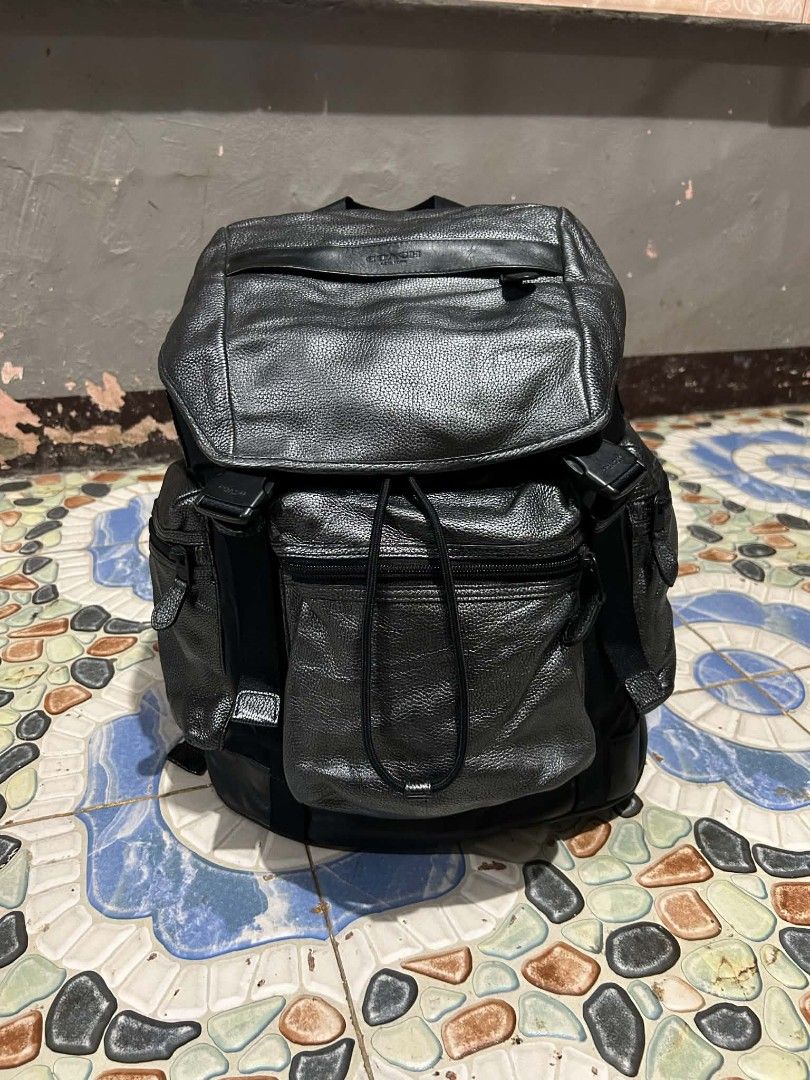 Coach Metallic Pebble Leather Backpack (Category: Backpacks) located in Balamban. Submitted by jah.mnky (Listing ID 1470164170, Image 1). Description: Coach Metallic Pebble Leather Backpack Good As New Condition No Issue 10/10 Color Rate Overall Condition 10/10.