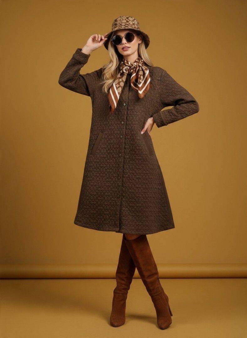 Coach quilted monogram coat (Category: Coats, Jackets and Outerwear) located in Batangas. Submitted by thevanitychamber (Listing ID 1470258672, Image 1). Description: removed labels, hence the generic price.