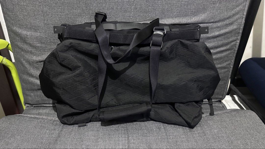 Code of Bell X-Tote (Category: Backpacks) located in Manila. Submitted by rglknt (Listing ID 1470298311, Image 1). Description: Code of Bell X-Tote (Black) Price: ₱6,000 Selling my Code of Bell X-Tote. Bought it secondhand for around ₱9,000. Condition: * Well-used but still functional. * Issue with the magnetic laptop compartment strap (see photos). * Some peeling on the interior tag (see photos). * Please check all photos for the actual conditio