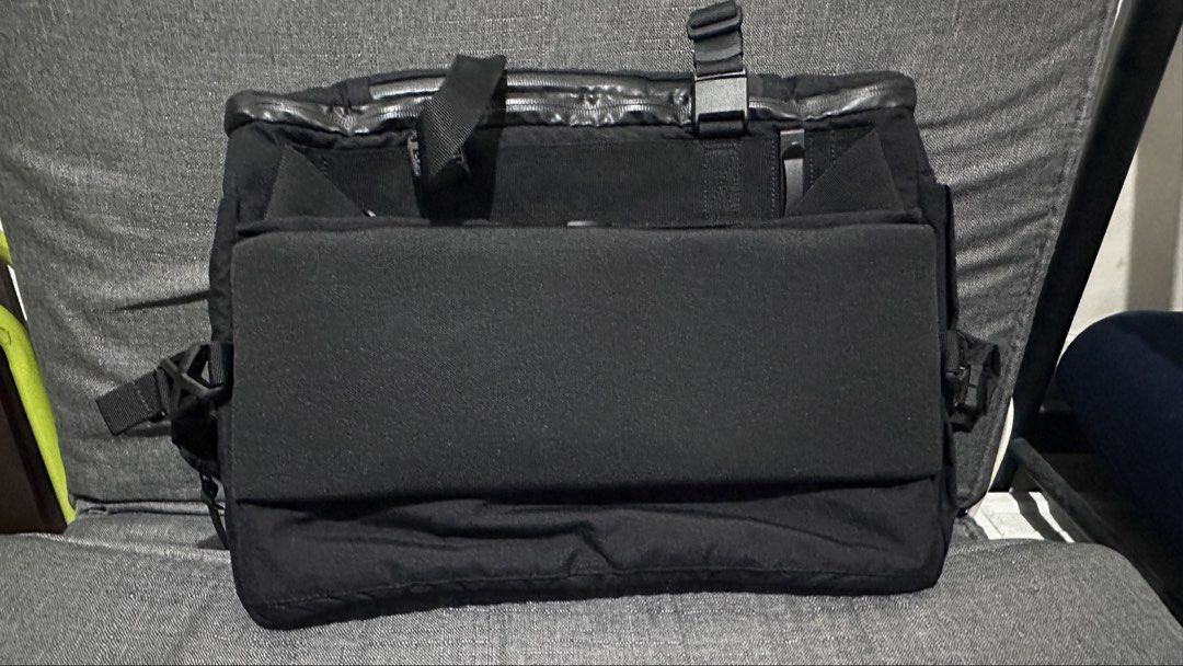Code of Bell X-Tote (Category: Backpacks) located in Manila. Submitted by rglknt (Listing ID 1470298311, Image 2). Description: Code of Bell X-Tote (Black) Price: ₱6,000 Selling my Code of Bell X-Tote. Bought it secondhand for around ₱9,000. Condition: * Well-used but still functional. * Issue with the magnetic laptop compartment strap (see photos). * Some peeling on the interior tag (see photos). * Please check all photos for the actual conditio