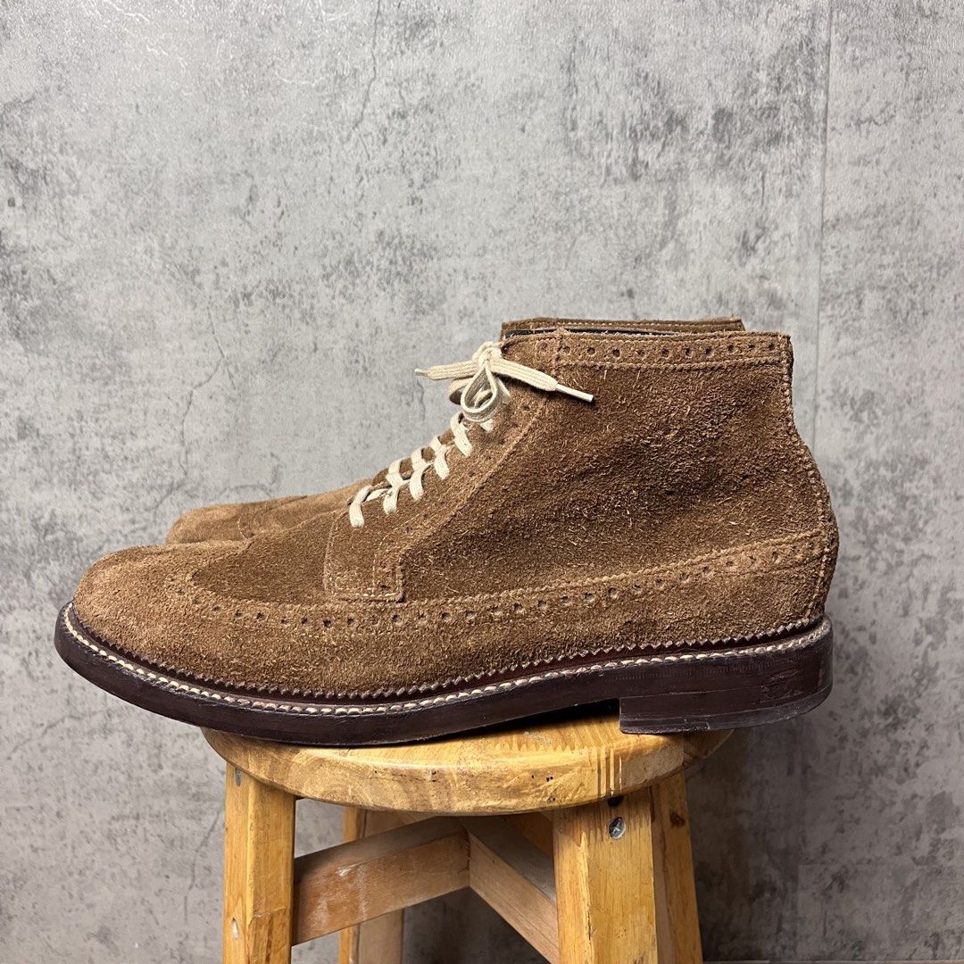 Cole Haan Jayhawker Suede Wingtip Boots (Category: Boots) located in Rodriguez. Submitted by jesssssy23 (Listing ID 1470266793, Image 2). Description: Cole Haan Jayhawker Suede Wingtip Boots Specifications: • Brand/Model: Cole Haan Jayhawker • Size: US Men’s 9.5 (Tag reads 8.5M, fits like US 9.5) • Material: Premium brown roughout suede leather • Construction: 360° Goodyear storm welt (fully resolable) Condition: • Good used condition • Solid lea