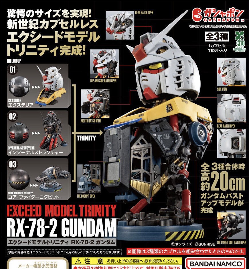 [Collect Today - READY STOCK] EXCEED MODEL TRINITY RX-78-2 GUNDAM ...