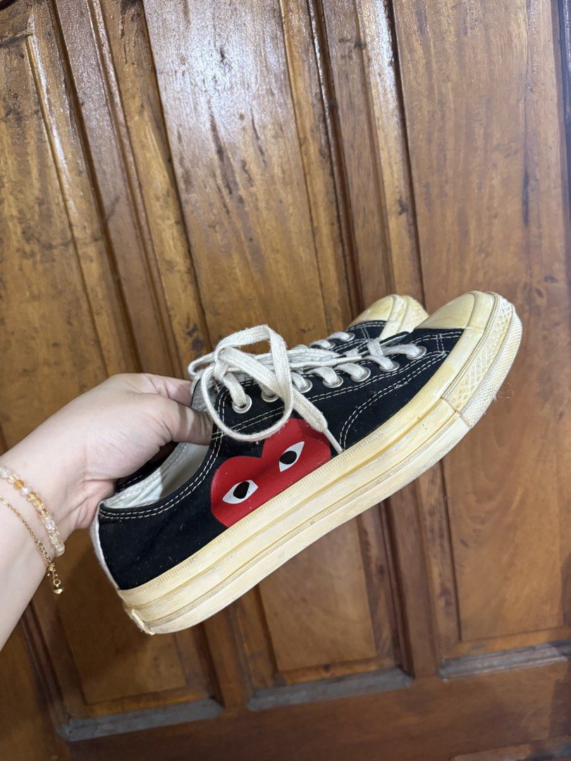 Converse x Comme des Garçons (CDG) PLAY Chuck 70 OX (Category: Sneakers) located in Imus. Submitted by mysticstar_f121de (Listing ID 1470158757, Image 2). Description: US mens 7.