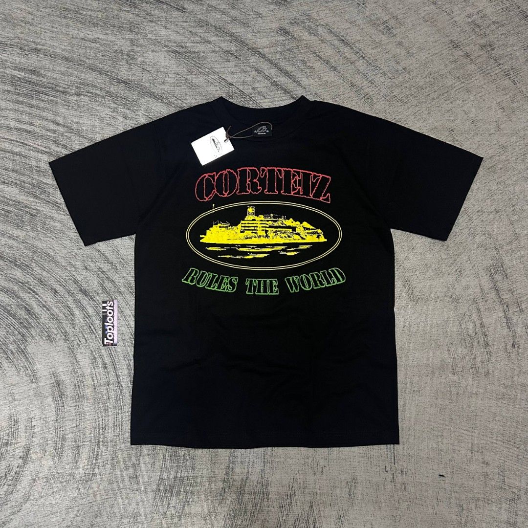 CORTEIZ Rasta Alcatraz (Category: Tshirts & Polo Shirts ) located in Quezon City. Submitted by mr.joaquin999 (Listing ID 1470202508, Image 1). Description: Brandnew Complete Tags with Hangtag Avail Size ⬇️ •Medium width: 20.5-21 length: 28 •Large width: 22 length: 28 699+sf.