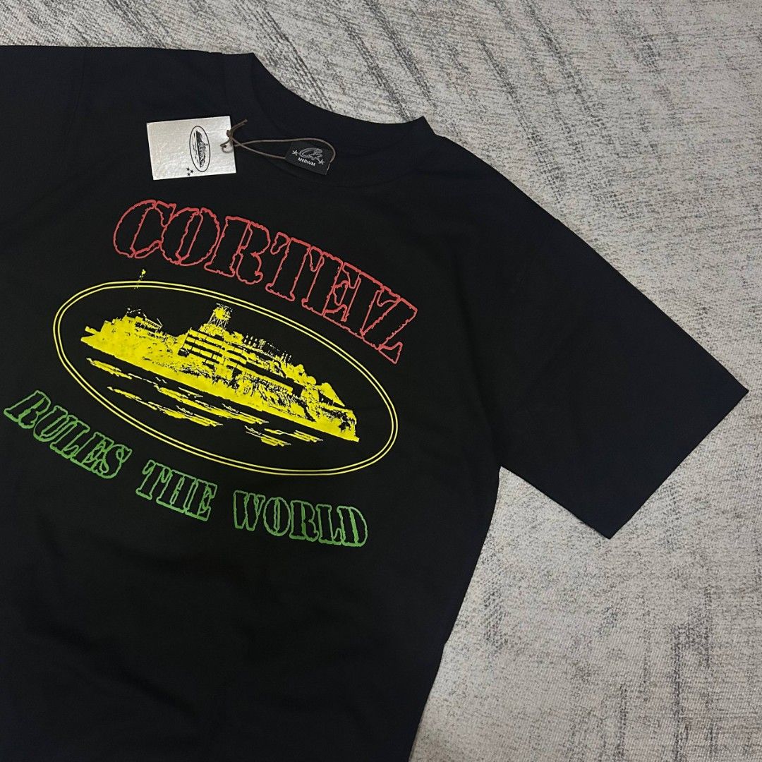 CORTEIZ Rasta Alcatraz (Category: Tshirts & Polo Shirts ) located in Quezon City. Submitted by mr.joaquin999 (Listing ID 1470202508, Image 2). Description: Brandnew Complete Tags with Hangtag Avail Size ⬇️ •Medium width: 20.5-21 length: 28 •Large width: 22 length: 28 699+sf.