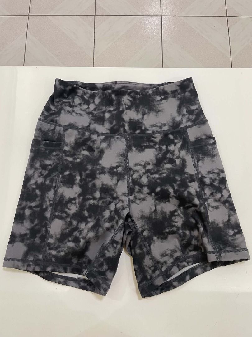 Cotton On Body Tie-Dye Active Shorts (Category: Shorts) located in Quezon City. Submitted by revivingstuff (Listing ID 1470223524, Image 1). Description: - Brand: Cotton On Body - Style: Active shorts in grey and black tie-dye print - Size: S - Fit: High-waisted with stretchy, super comfortable fabric - Features: Convenient side pockets for phone or keys - Condition: Great pre-loved condition.